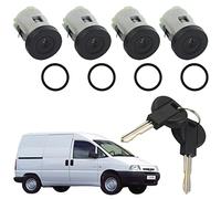 STARKIT PERFORMANCE 4 serrures de porte compatibles pour Expert 1, 806, Jumpy 1, Scudo, Evasion, Ulysse, Zeta (1994-2006) Barillets + double de clés | 9170AY, 4162C9