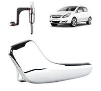 STARKIT PERFORMANCE Axe + poignée de porte compatible pour Corsa D (2006-2014) poignée intérieure | AVANT OU ARRIÈRE GAUCHE (conducteur) (Chromée) 13297813 | 13297179
