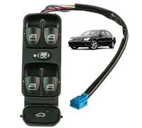 STARKIT PERFORMANCE Bouton leve vitre compatible pour Mercedes Classe C (W203) (2000-2007) commande lève-vitre. AVANT GAUCHE (conducteur) AVEC FONCTION CONFORT | A2038210679 | A2038200110