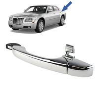 STARKIT PERFORMANCE Poignée de porte compatible pour Chrysler 300C (2004-2011) poignée extérieure | ARRIÈRE GAUCHE (arrière du conducteur) (chromée) 5065801AE | 5065801AG