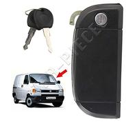 STARKIT PERFORMANCE Poignée de porte compatible pour Volkswagen Transporter T4 (1990-2003) poignée extérieure | AVANT GAUCHE (côté conducteur). Avec serrure + 2 clés | 701837205 | 701837205A