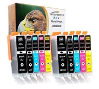 Starlet24 10x 550XL 551XL Compatibles pour Canon PGI-550 CLI-551 pour PIXMA iP-7200 iP-7250 iP-8750 iX-6850 MG-5450 MG-5550 MG-5650 MG-5655 MG-6350 MG-6450 MG-6650 MG-7100 MG-7150