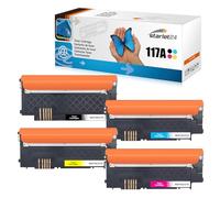 Starlet24 117A Lot de 4 toners compatibles avec HP 117A pour Color Laser MFP 178nwg 179fwg 179fnw 178nw 150a 150nw W2070A W2071A W2072A W2073
