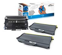 Starlet24 2 toners TN2120 et 1 tambour DR2100 remplace TN2120 DR2100 Brother DCP-7030 DCP-7040 DCP-7045N HL-2140 HL-2150N HL-2170W HL-2170N MFC-7320 MFC-7320W MFC-7340 MFC-7440. N