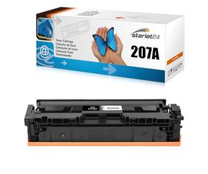 Starlet24 207A Toner Noir Compatible avec HP 207A W2210A pour Color LaserJet Pro MFP M282nw M255dw M283fdn M283 M282 M255 avec Puce (1 Pack)