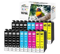 Starlet24 20x T0715 Cartouches d'encre compatibles avec Epson T0711 T0712 T0713 T0714 pour Stylus Stylus BX300F SX610FW SX600FW SX510W SX400 SX410 SX415 SX100 SX200 SX210 SX215 SX218 DX4400 DX7400