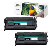 Starlet24 2X 59A Toner Noir compatibles avec HP 59A 59X CF259A CF259X avec Puce pour Laserjet Pro M404dw M404dn M404n M304a MFP M428dw M428fdw M428fdn Enterprise M430f MFP M406dn
