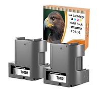 Starlet24 2X Boîte de Maintenance T04D1 Compatible avec Epson T04D1 | C13T04D100 pour EcoTank ET-4750 ET-3750 ET-2850 ET-4850 ET-15000 Workforce WF-2865DWF WF-2860DWF XP-5105 XP-5150