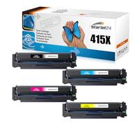 Starlet24 4X 415X Toners Compatibles avec HP 415X W2030X W2031X W2032X W2033X pour LaserJet Pro MFP M479fdw M479fdn M479fdw M454dw M454dn