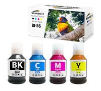 Starlet24 4X Cartouches d'encre GI-56 Compatible avec Canon GI-56 Multipack | GI-56BK GI-56C GI-56Y GI-56M pour Maxify GX3050 GX4050 GX5050 GX6050 GX7050