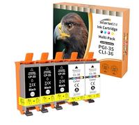 Starlet24 5X Cartouches d'encre Compatible avec Canon PGI-35 CLI-36