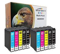 Starlet24 Cartouches d'encre 18XL 18 Multipack compatibles avec l'imprimante Epson XP-305 XP-215 XP-225 XP-412 XP-422 XP-325 XP-312 XP-315 XP-205 XP-415 XP-425 XP-425, 10 Packs