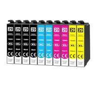Starlet24 Lot de 10 cartouches pour Epson 29XL 29 XL Multipack pour Epson XP-342 XP-332 XP-345 XP-352 XP-442 XP-445 XP-455 XP-432 XP-245 XP-452 XP-235 XP-435 XP-335