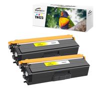 Starlet24 Lot de 2 toners TN423 TN-423Y compatibles avec Brother TN-423 TN423 Jaune pour DCP-L8410CDW HL-L8260CDW HL-L8360CDW DCP-L8410CDN MFC-L8900CDW MFC-L8690CDW