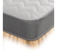 Starlight Beds Essentials Matelas en Zigzag avec Ressorts et Mousse à mémoire de Forme pour lit Simple Gris 90 x 190 x 19 cm
