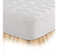 Starlight Beds Shorty Matelas Hybride avec Ressorts et Mousse à mémoire de Forme Blanc 75 x 175 cm