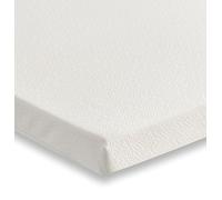 Starlight Beds Shorty Surmatelas en Mousse à mémoire de Forme avec Housse Amovible Blanc 75 x 175 x 2,5 cm