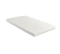 Starlight Beds Shorty Surmatelas en Mousse à mémoire de Forme avec Housse Amovible Blanc 75 x 175 x 7,5 cm