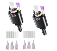 Starlight Diffuseur et Chargeur de Voiture Combo 5 en 1 rétractable avec huiles essentielles et Cotons-tiges, Chargeur Rapide USB Multi-Ports for véhicules, désodorisant d'aromathérapie(2pcs)