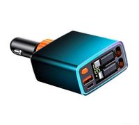 Starlight Feature Chargeur de voiture avec cordon rétractable pour un accès facile dans n'importe quel véhicule et design pratique (gris)