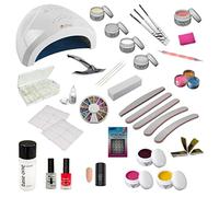 Starlight Kit Débutant Starter UV incl. Dispositif Combiné UV-LED avec Beaucoup d'Accessoires Ongles d'Art