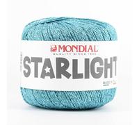 Starlight - Pelote de laine Mondial, couleur aigue-marine, code 840
