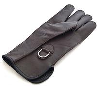 starlingukpk Gants courts de qualité en cuir véritable pour fauconnerie Taille M