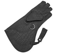 Starlingukpk Gants de fauconnerie double couche en cuir avec motif Python en relief pour animal domestique, s