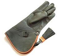starlingukpk Gants de fauconnerie double couche en cuir de vache véritable doux et résistant Taille M