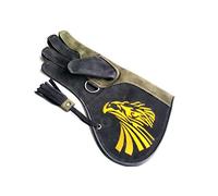 starlingukpk Gants de fauconnerie double couche en cuir nubuck véritable souple pour main droite Taille L