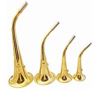 StarlingUKPK Trompette de chasse en Laiton Argenté - Mouthpiece inclus - Do - BRASS_AND_WOODWIND_INSTRUMENTS