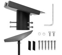 Starlink Adaptateur de tuyau Gen3, Starlink V3 Pole Mount,Support Mural Starlink V3 Réglable à 360° ,Kit de Montage Réglable Compatible avec l'Antenne Standard V3 de Starlink, Support pour Mur/Toit