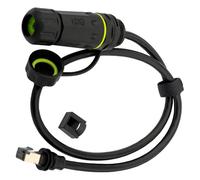 Starlink Adaptateur Ethernet Gen 3 Mini, rallonge de câble Starlink vers coupleur RJ45 IP68 étanche pour Starlink Gen3 V3 Rectangulaire Satellite et Routeur Accessoires