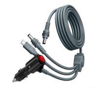 Starlink Câble d'alimentation mini USB C vers CC 100 W étanche IP65 pour voiture 12 V 24 V pour antenne parabolique Gris 1 m