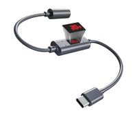 Starlink Câble d'extension d'alimentation Mini USB-C vers CC de 30 cm - Adaptateur de puce PD intelligent avec affichage de la tension et du courant pour un dépannage rapide, fil de cuivre étamé 18