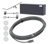 Starlink Câble d'extension Starlink Gen 3, 10 m, pour kit satellite Internet Starlinks, câble Starlink standard étanche pour transfert de données satellite rectangulaire Starlink V3, gris