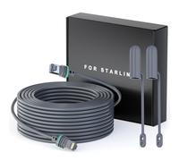 Starlink Câble Starlink Gen 3 46 m - Rallonge de câble Starlink étanche pour Starlink Standard Actuated Gen 3 / Satellite V3, câble Ethernet Starlink Gen 3, Plug and Play, gris