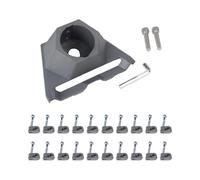Starlink Gen 3 Kit de base de support de montage avec outils et colliers de serrage pour tuyau de poteau 32-62 mm Installation pour une utilisation en extérieur Gris