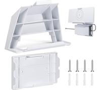Starlink Gen 3 Support Mural 2 En 1 Pour Routeur Et Bloc D'Alimentation Starlink V3 Standard Dishy Mesh Router, Abs Stabilité Starlink Internet Kit Satellite Support Mural (B)