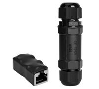 Starlink Kit adaptateur Ethernet : coupleur RJ45 étanche IP68 pour câble Starlink/Cat7/Cat6/Cat5E/Cat5 Réseau LAN Extender - Convient pour réparer et étendre les câbles réseau (prise en charge PoE)