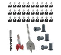 Starlink Kit d'acheminement de câble, 6 œillets en silicone avec forets pour une installation murale soignée, comprend 30 clips métalliques pour maison de camping-car