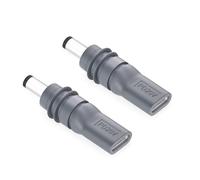 Starlink Lot de 2 mini adaptateurs de câble d'alimentation USB C vers CC pour mini accessoires Starlink Entrée 20 V Type C mâle vers DC 5,5 x 2,1 mm femelle Starlink Mini USB C Fonctionne avec source
