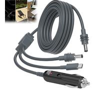 Starlink Mini câble 3 en 1 - 10FT/3 m - USB C/chargeur de voiture - Câble d'alimentation CC vers CC - Avec plusieurs ports pour Starlink Mini - Câble d'extension étanche - Câble d'alimentation