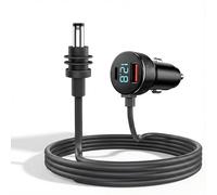 Starlink Mini Câble, 3 in 1 Starlink Mini Chargeur Allume Cigare, 12V-48V DC Cable d'alimentation avec 22.5W USB-A et 45W USB-C Ports, 18AWG Adaptateur Voiture Étanche avec Affichage Numérique