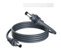 Starlink Mini câble d'alimentation CC de 1,2 m, rallonge de rechange DC5521 mâle vers mâle, en cuivre étamé, imperméable, résistant aux UV, connecteur nickelé pour une utilisation en extérieur, gris +