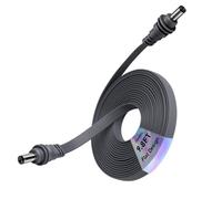 Starlink Mini câble d'alimentation CC plat de 9.8ft / 3 m, cordon étanche | Design plat de 1,5 mm d'épaisseur, passe à travers les fenêtres et les portes, résistant à l'eau IP66, idéal pour camping-car