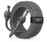 Starlink Mini câble d'alimentation de 23 m, DC5521 mâle vers mâle, cordon d'alimentation CC vers DC, câble d'alimentation étanche 18 AWG pour mini camping-car, camping, van, configuration extérieure