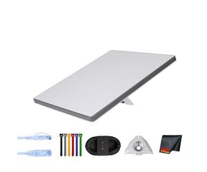 Starlink Mini kit - Routeur Wi-Fi AC double bande compact et système d'antenne parabolique - Internet portable haut débit pour une utilisation à distance et mobile - Ensemble (blanc)