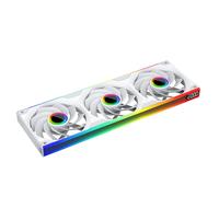 STARLINK Single Frame Ventilateur Unité avec Vitesse Affichage,All-in-One Conception,avec 1/2/3 x 120mm 2300RPM/66.6CFM/2.77mmH2O ARGB PWM Ventilateur (3,WH Reverse Flow,INF)