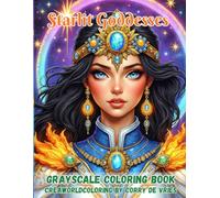 Starlit Goddesses: Celestial Queens, Cosmic Power & Fantasy Portraits to Color